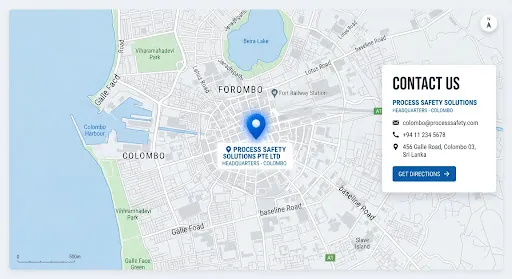 Map showing Makola office location